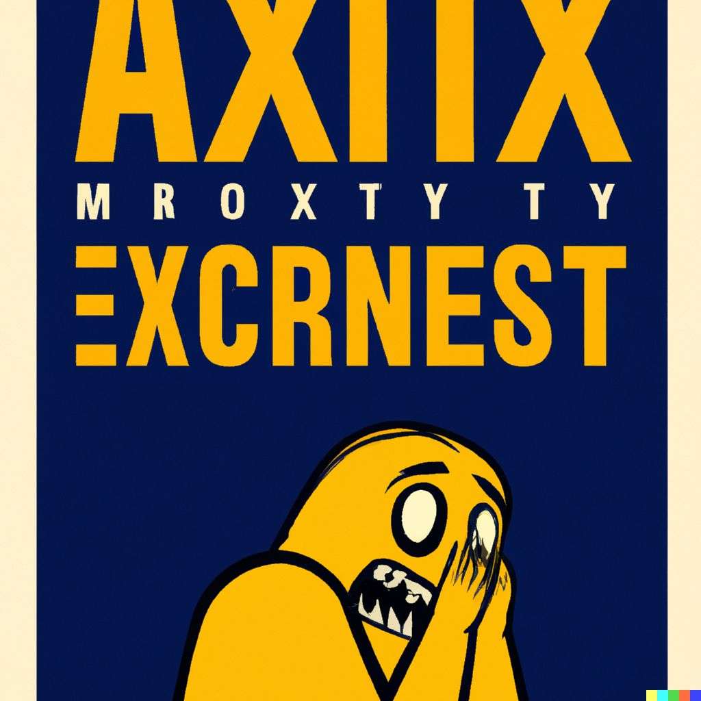 a representation of anxiety, movie poster